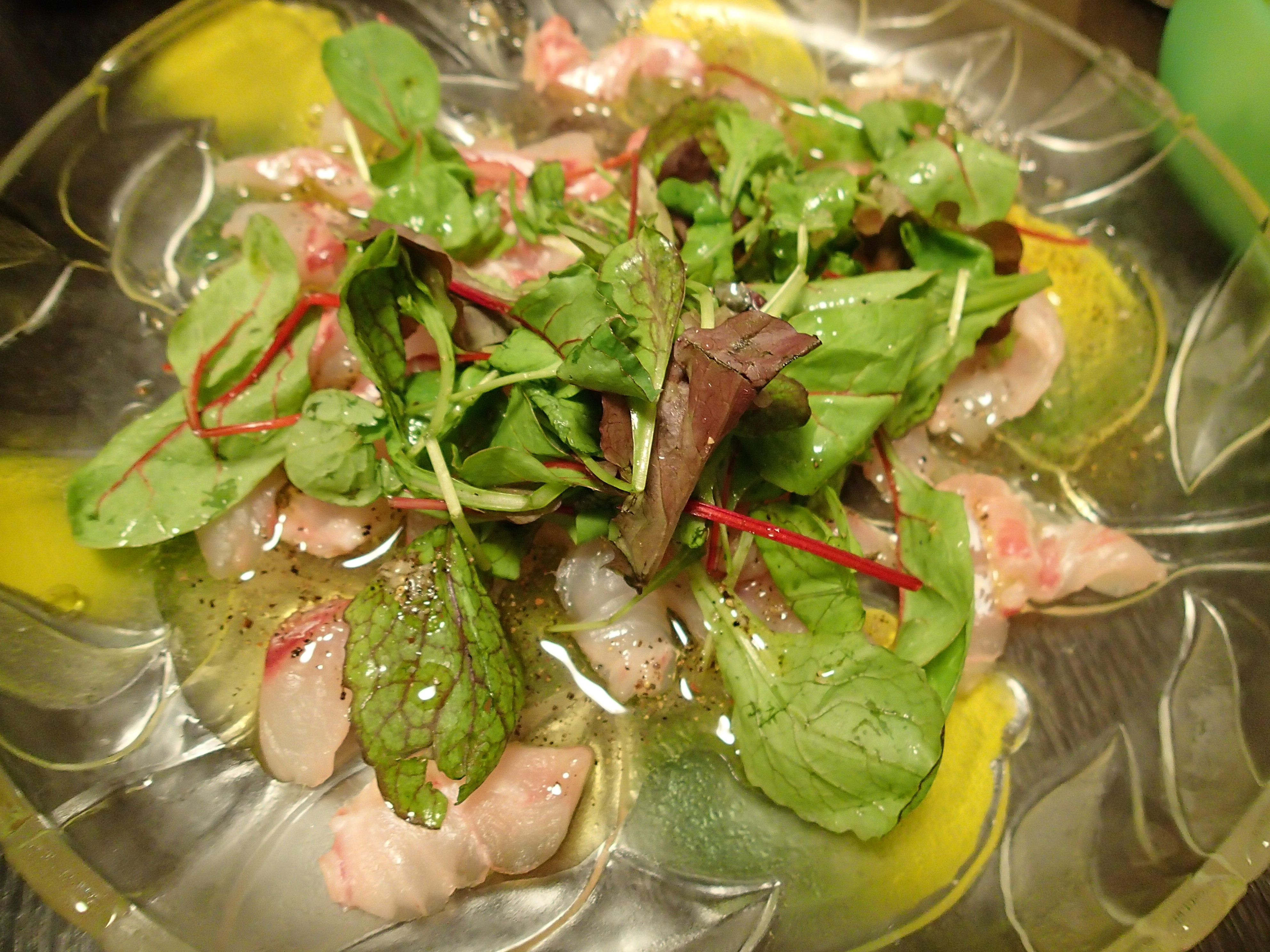 桜鯛のカルパッチョ