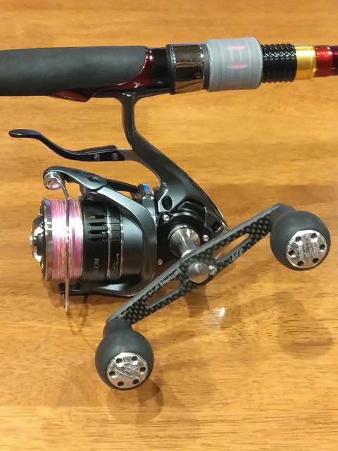 ロッドに装着したリール