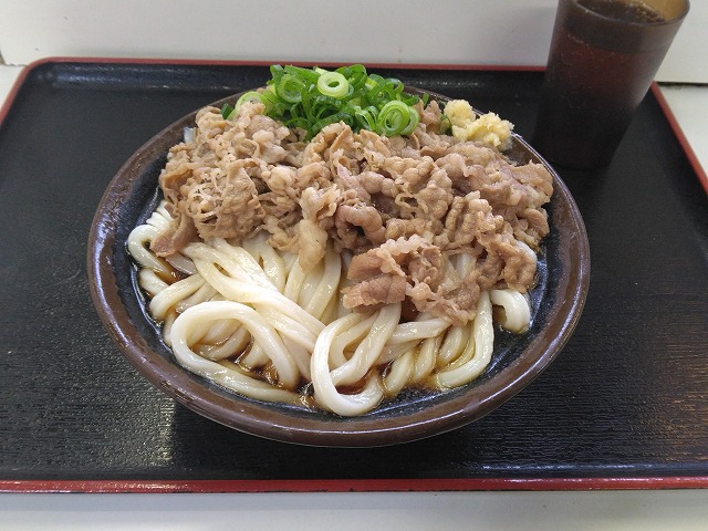 肉ぶっかけうどん