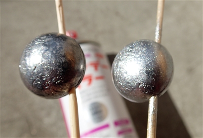 下地シルバー塗装