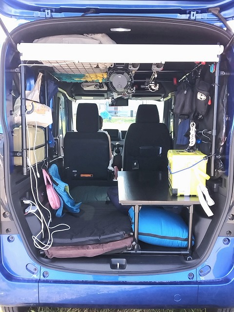 軽バンの荷室